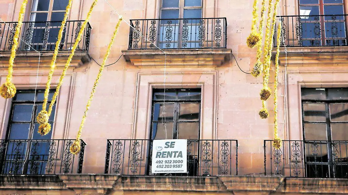 Vivienda en renta en la capital zacatecana